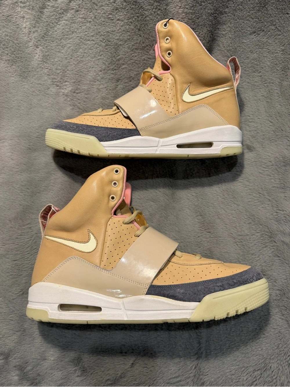 Nike Air Yeezy 1 Net Tan 2009 Size 13 DS Brand New OG ALL Firm Midsole Grail